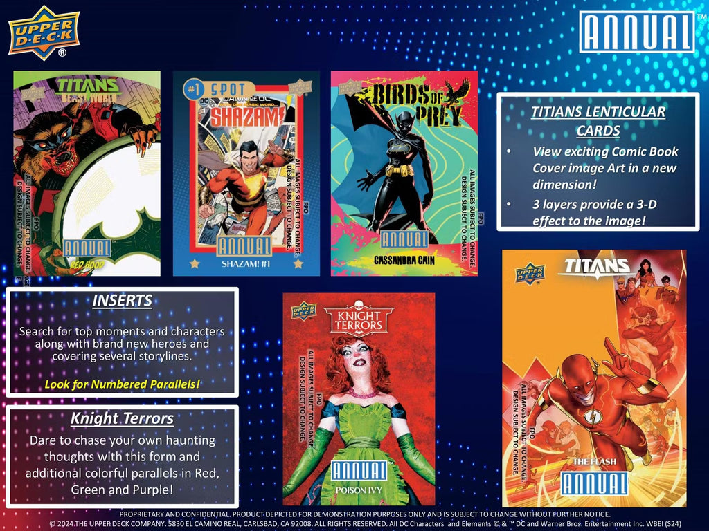 2023-24 Upper Deck DC Annual Hobby Trading Cards
