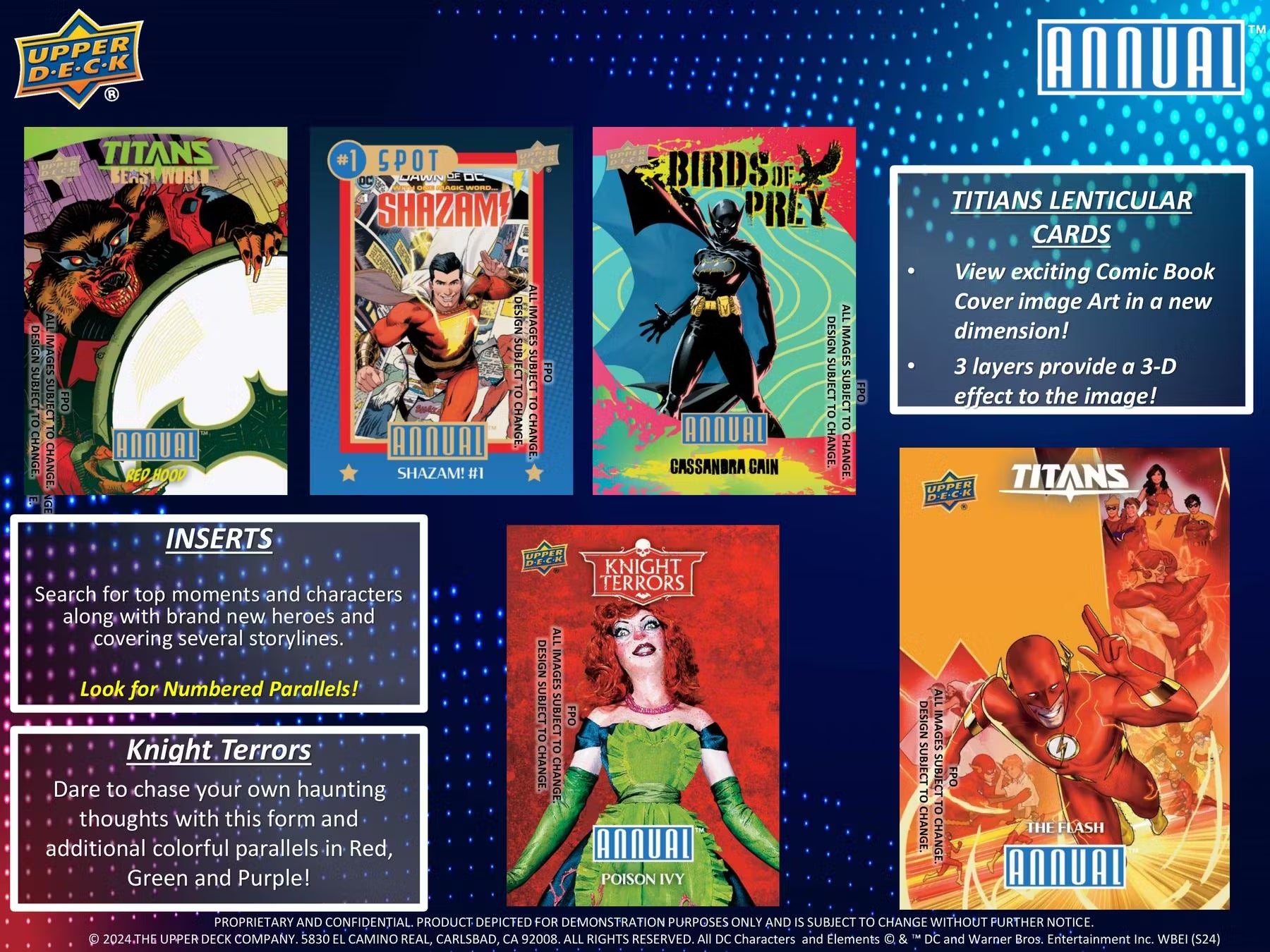 2023-24 Upper Deck DC Annual Hobby Trading Cards