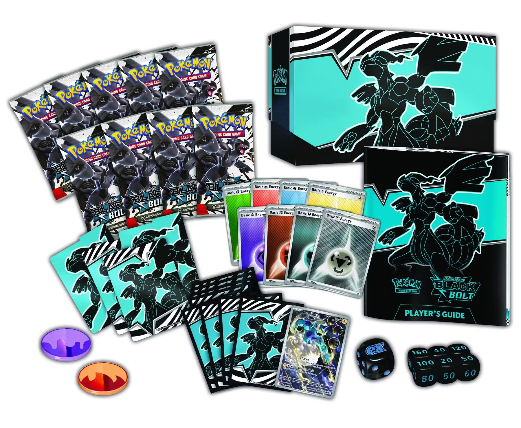 Pokemon Scarlet and Violet - Black Bolt Elite Trainer Box Trading Cards