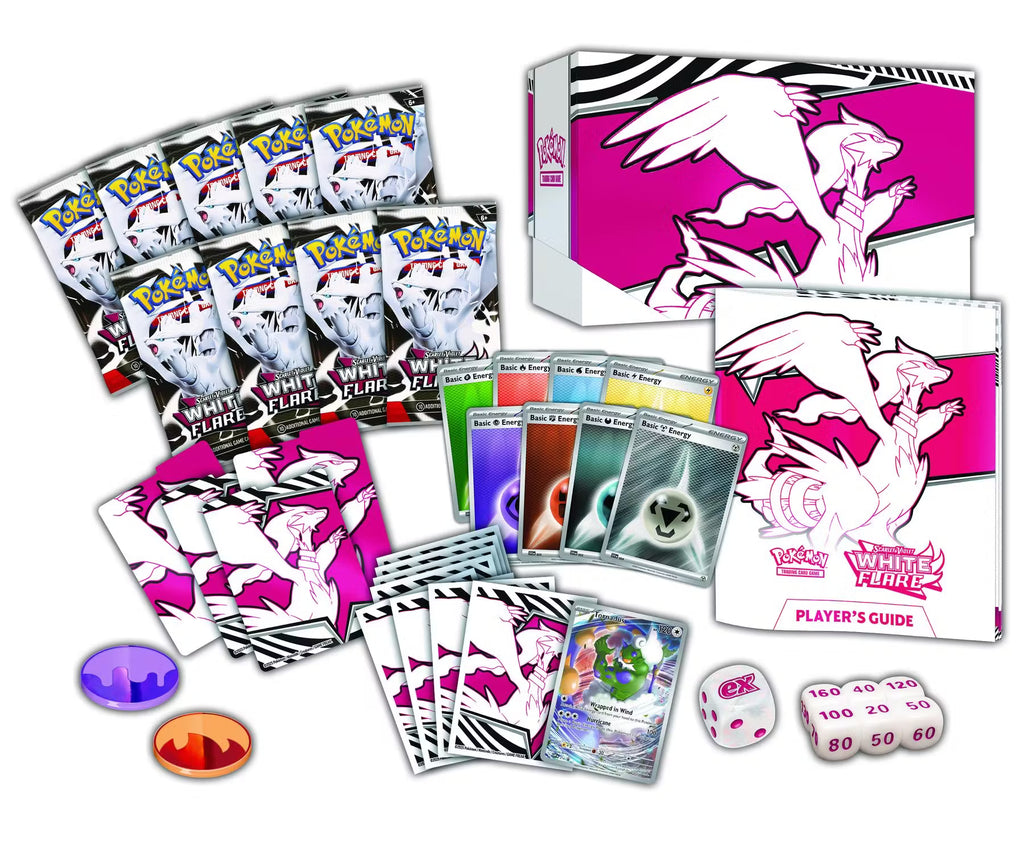 Pokemon Scarlet and Violet - White Flare Elite Trainer Box Trading Cards