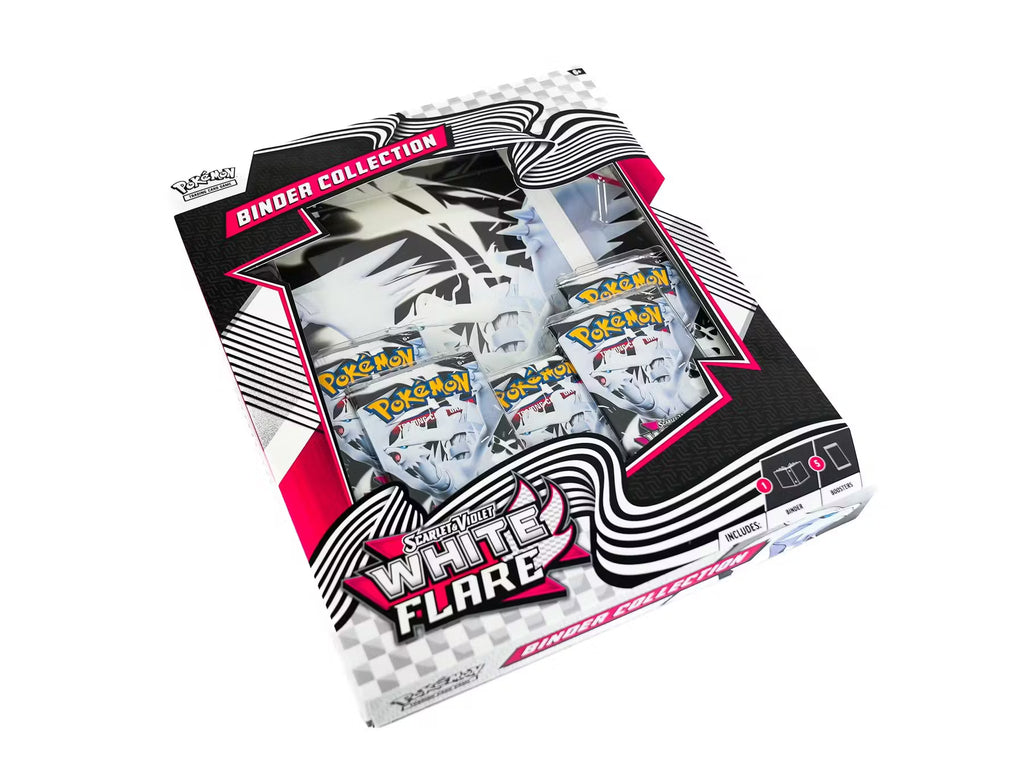 Pokemon Scarlet and Violet - White Flare Binder Collection Trading Cards