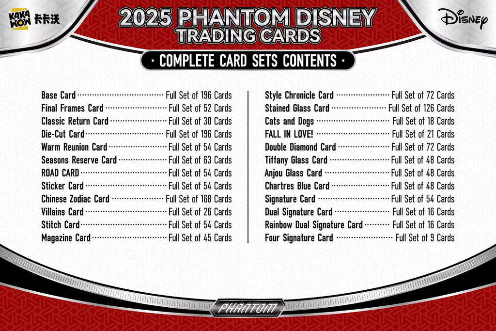 2025 Kakawow Disney Phantom Hobby Trading Cards