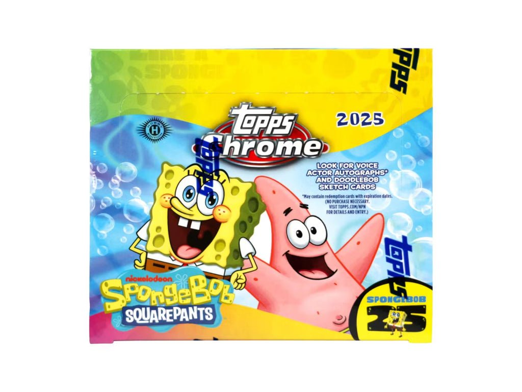 2025 Topps Chrome Spongebob Squarepants 25th Anniversary Hobby