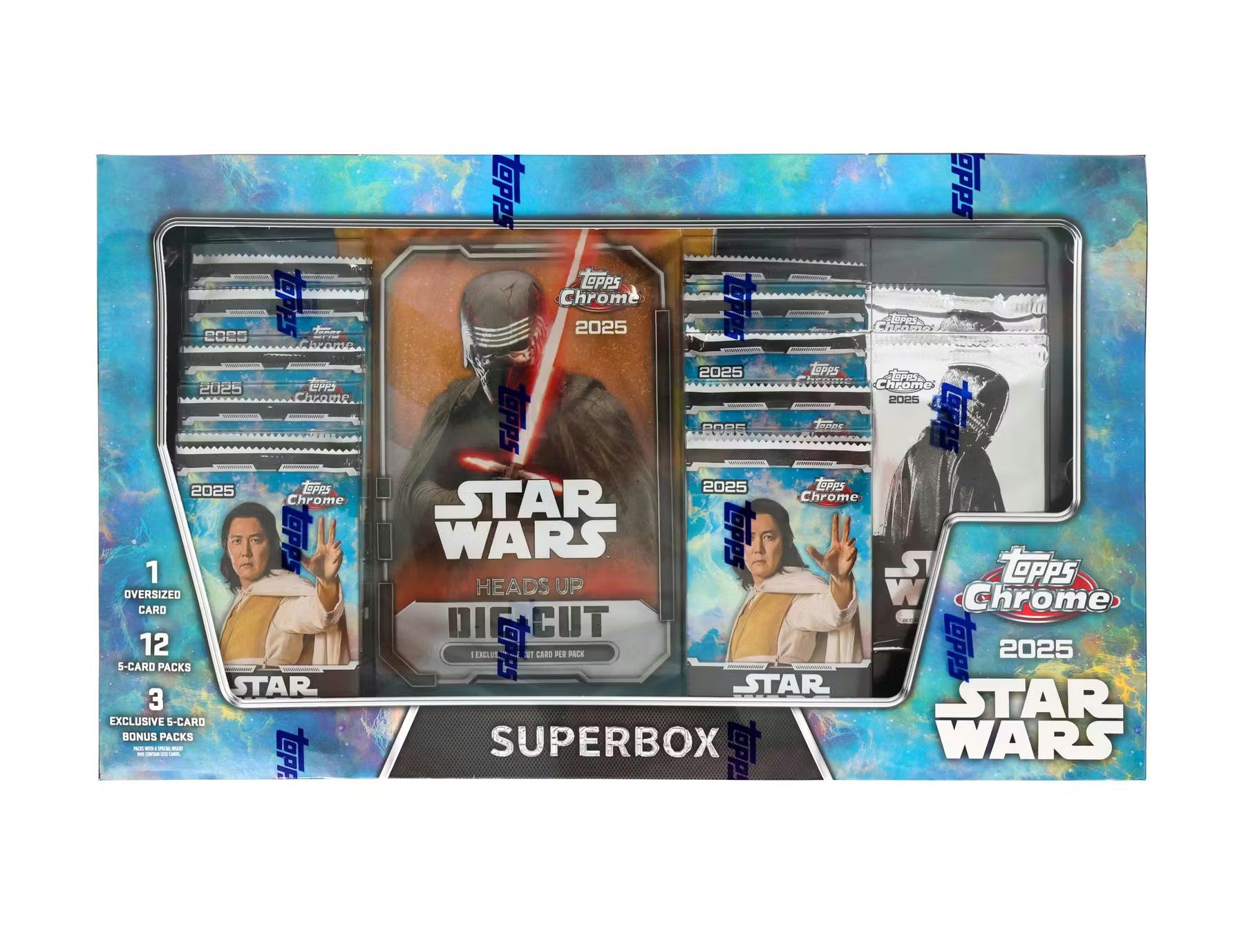 2025 Topps Chrome Star Wars Super Box Trading Cards