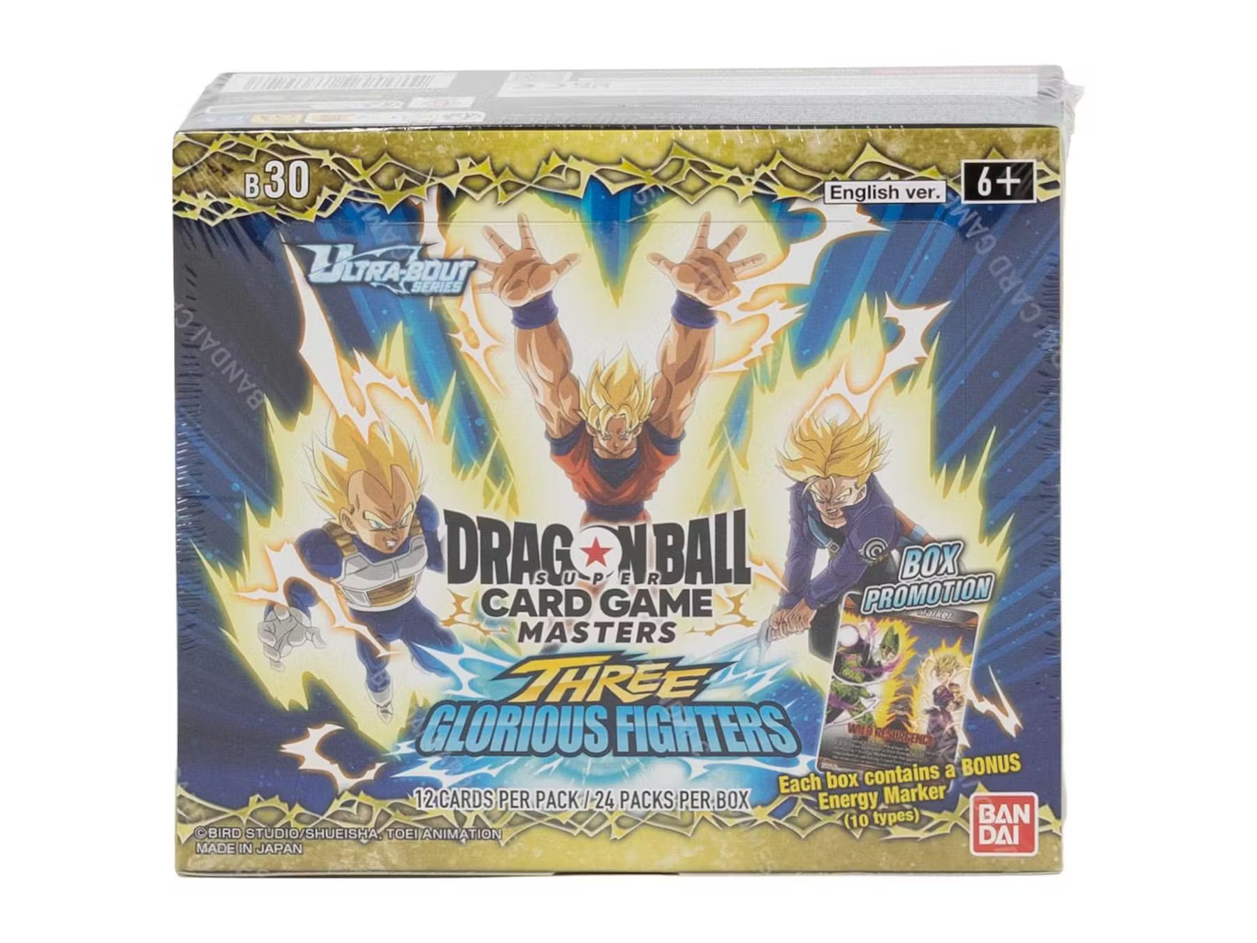 Dragon Ball Super Masters Ultra Bout Three Glorious Fighters Booster Trading Cards