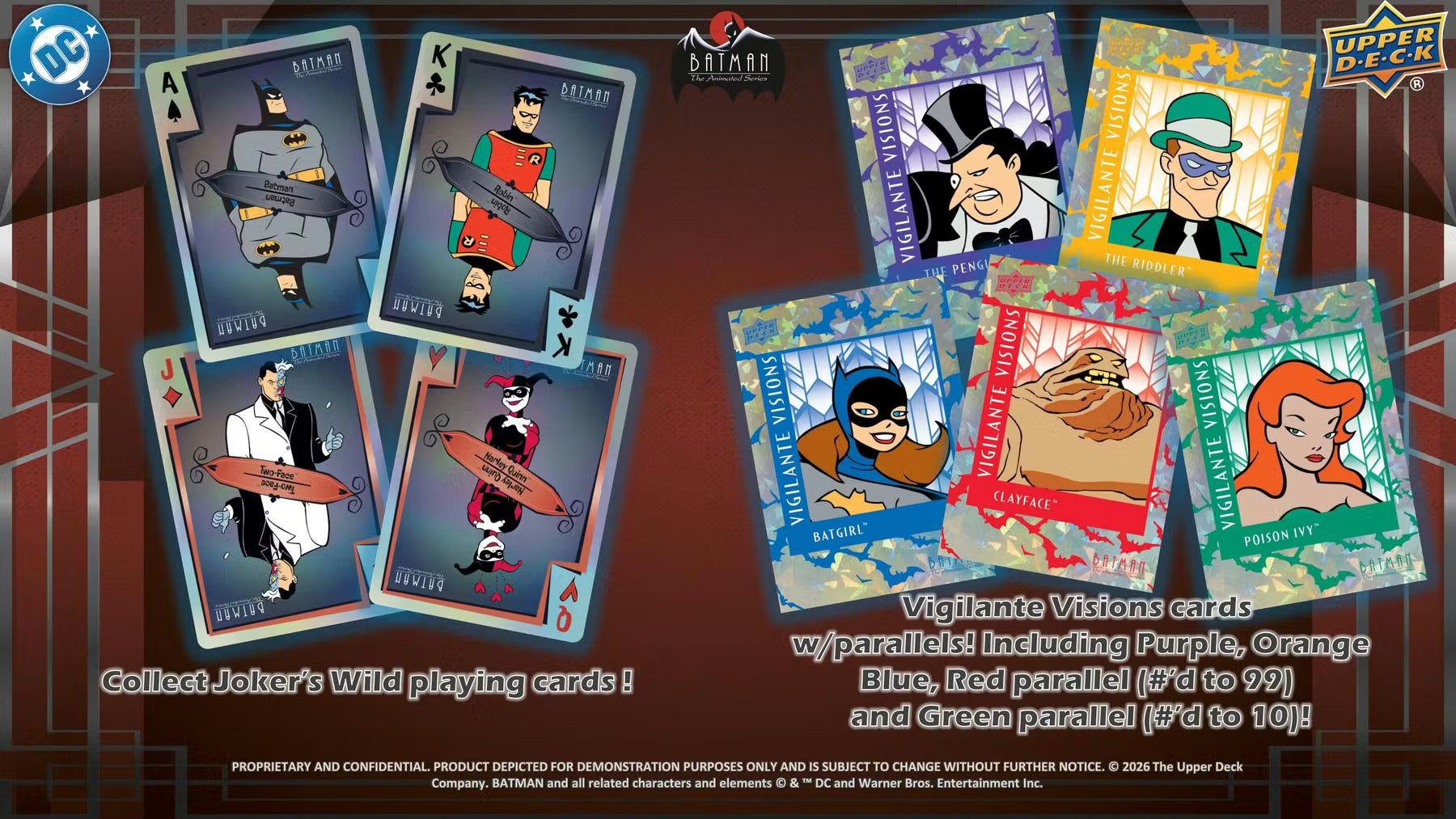 2026 Upper Deck Batman The Animated Series Hobby Trading Cards