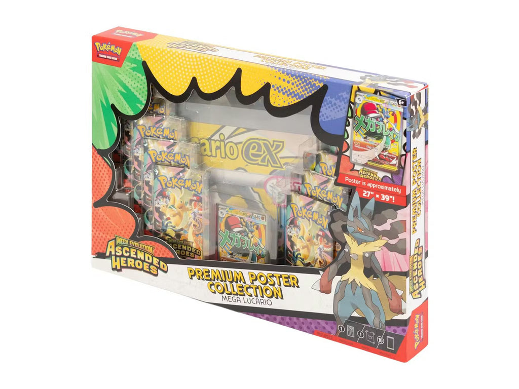Pokemon Mega Evolution Ascended Heroes Premium Poster Collection Trading Cards