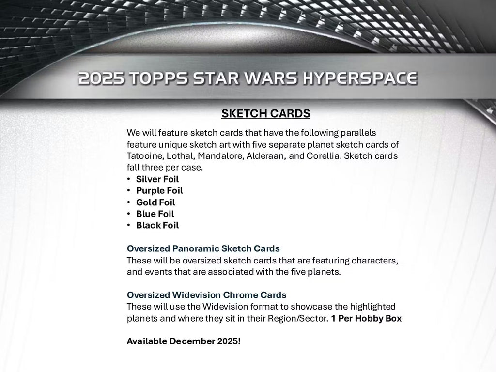 2025 Topps Star Wars Hyperspace Hobby Trading Cards