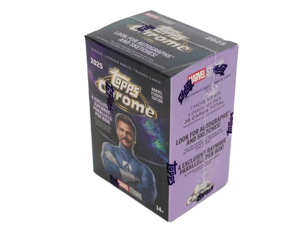2025 Topps Chrome Marvel Studios Blaster Trading Cards