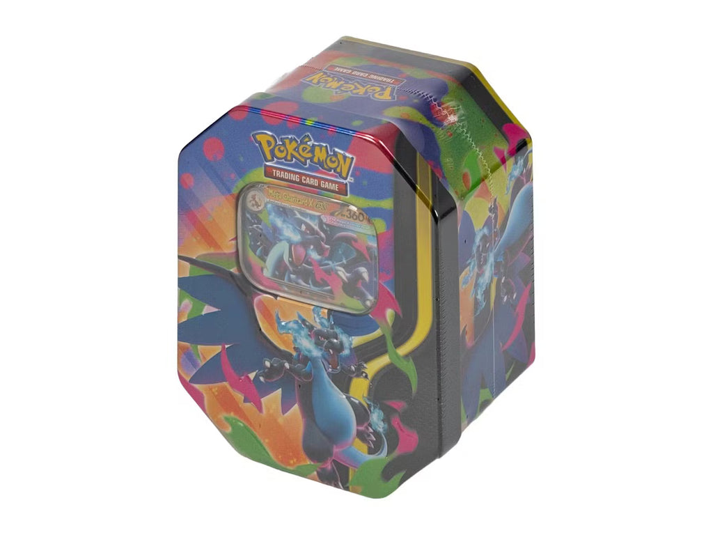Pokemon Mega Charizard Tin Trading Cards