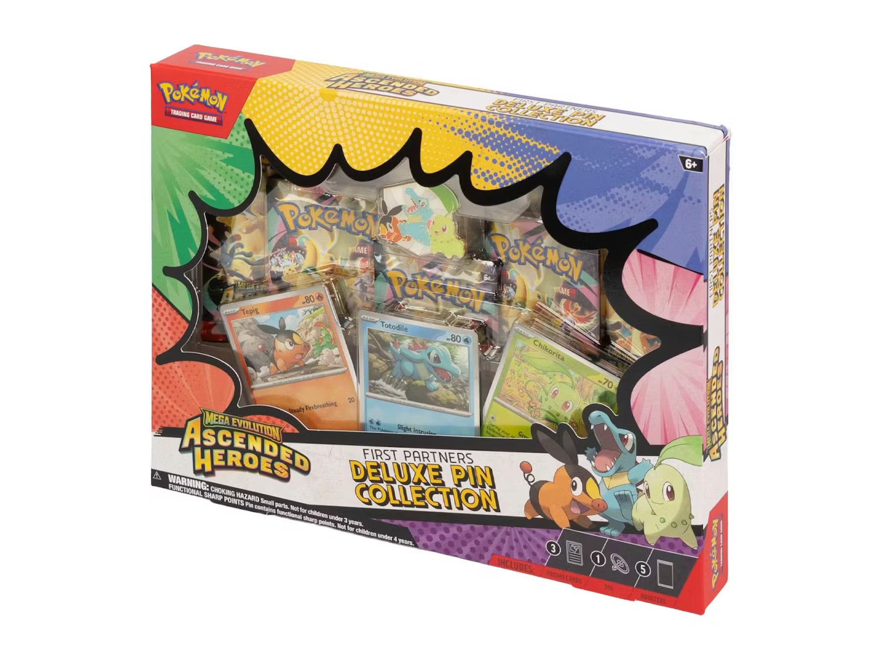 Pokemon Mega Evolution Ascended Heroes First Partners Deluxe Pin Collection Trading Cards