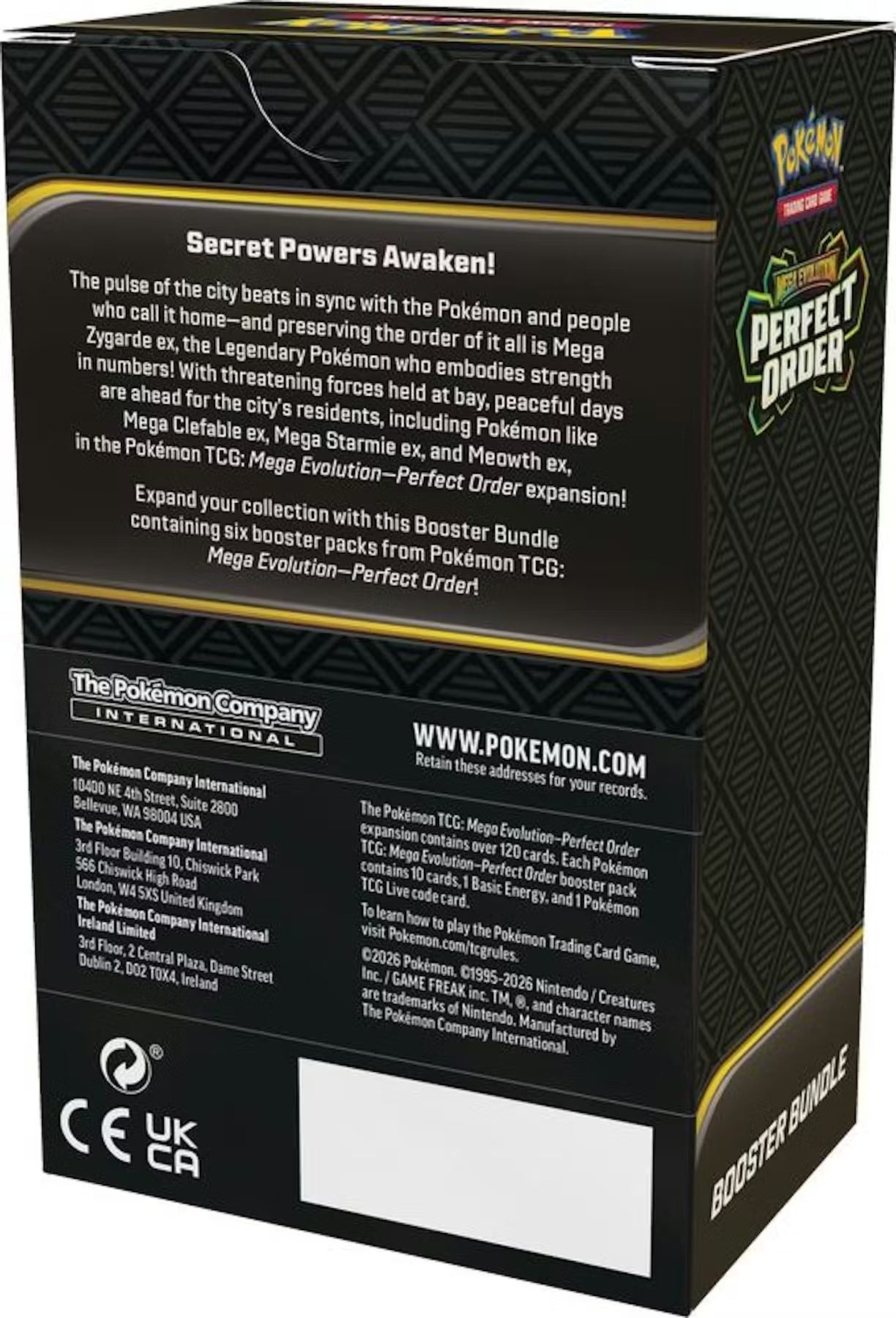 Pokemon Mega Evolution Perfect Order Booster Bundle Trading Cards