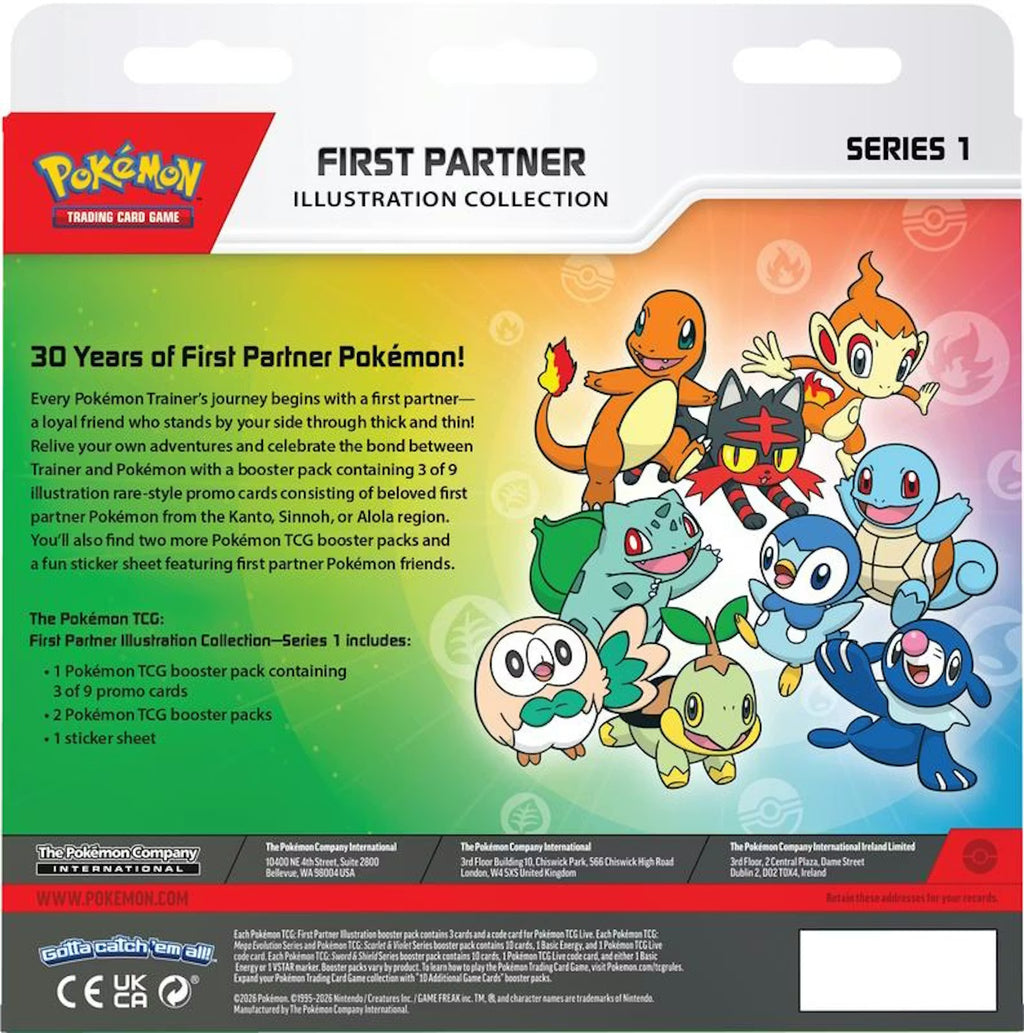 Pokemon First Partner Illustration Collection Series 1 Trading Cards