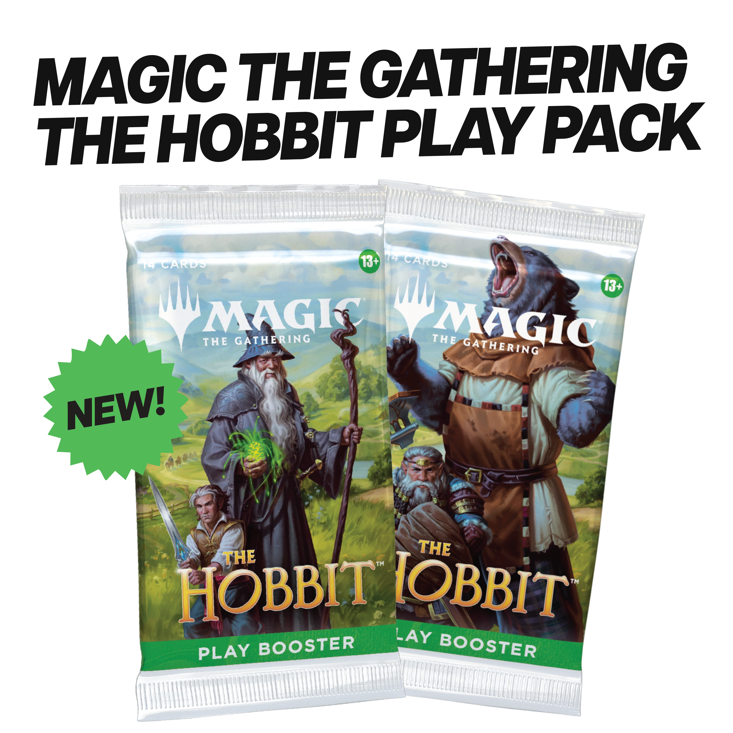 MTG The Hobbit Play Booster Pack | Magic: The Gathering LOTR 2026 | Bilbo, Gandalf & Smaug | Foil In Every Pack | New Releas