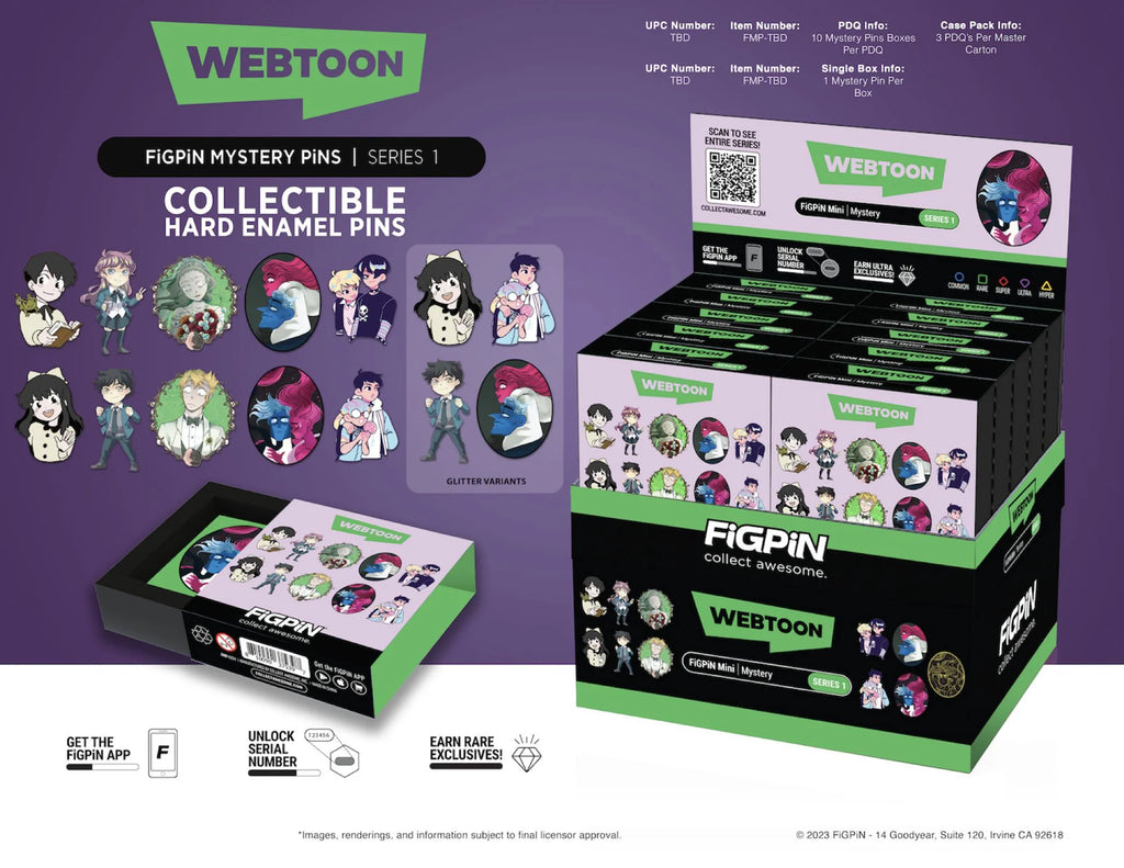 FiGPiN: Webtoon Series 1 Blind Box Enamel Pin