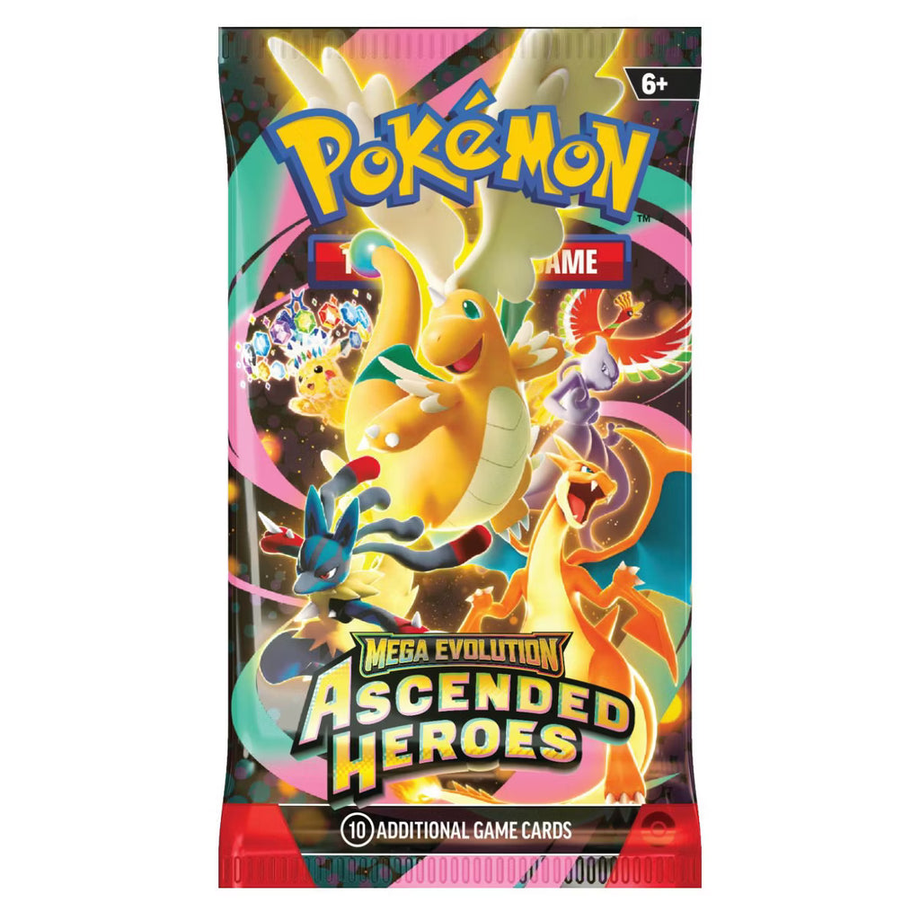 Pokemon Mega Evolution Ascended Heroes Booster Pack Trading Cards