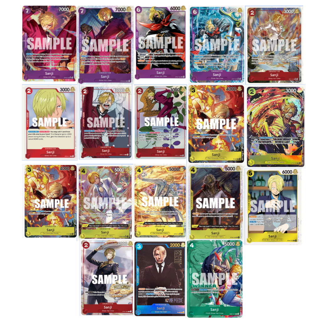 Sanji Signed Trading Card -Live