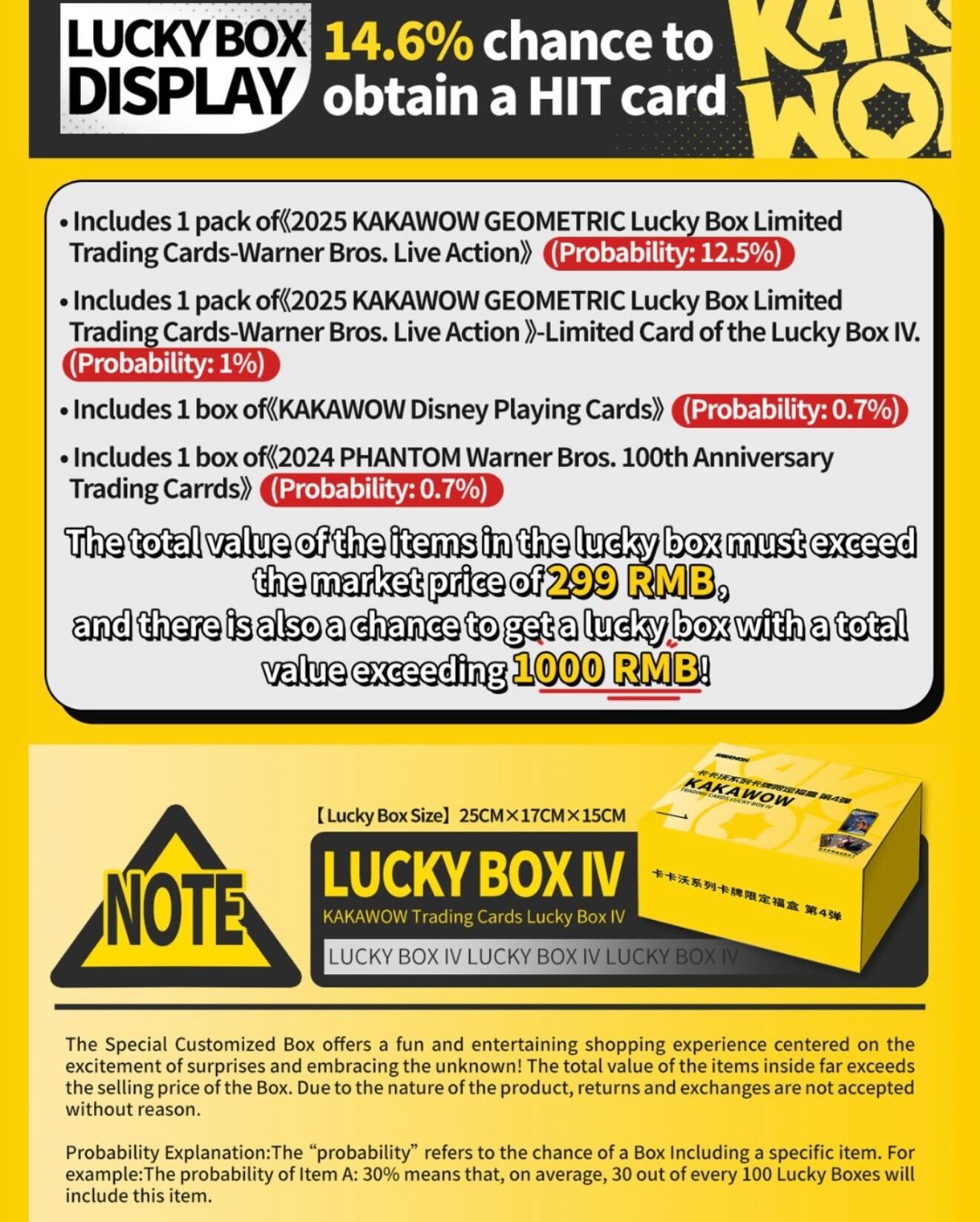 Kakawow Trading Cards Lucky Box IV