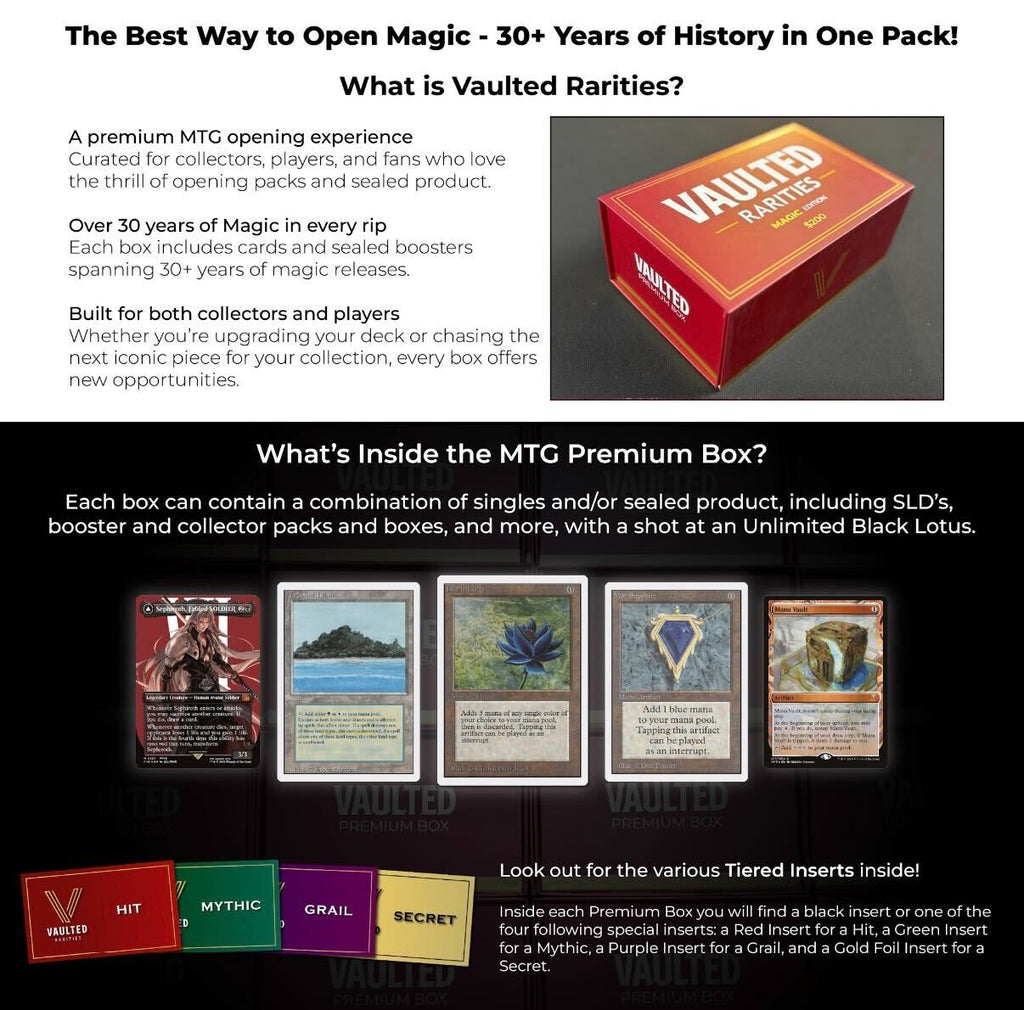 Vaulted Rarities: Magic the Gathering Premium Box (Red Edition)