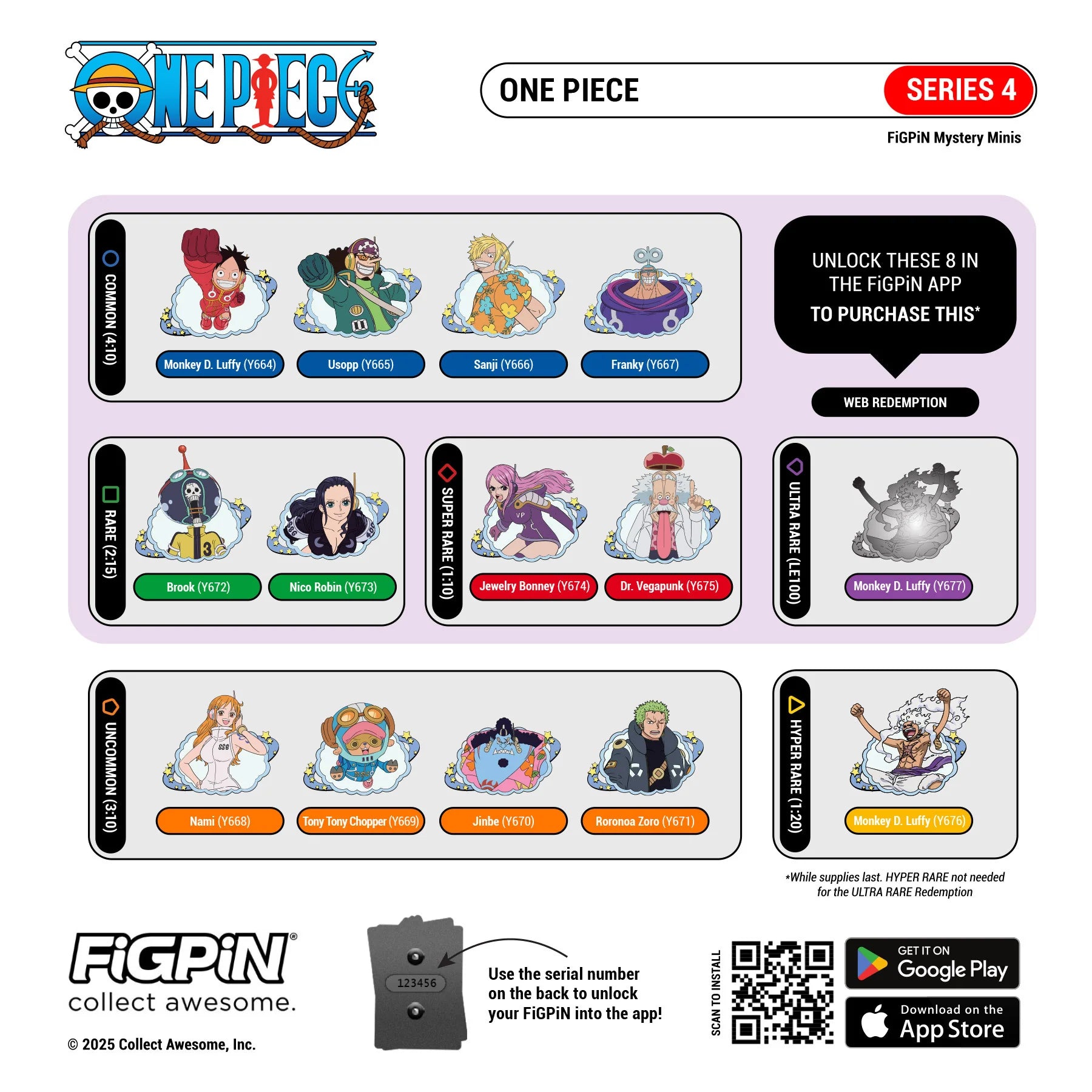 Figpin One Piece Series 4 Mystery Minis