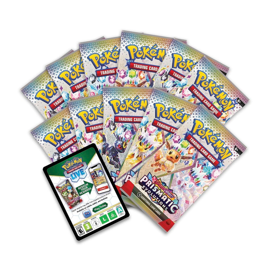 Pokemon Scarlet and Violet - Prismatic Evolutions Pokemon Center Elite Trainer Box Trading Cards