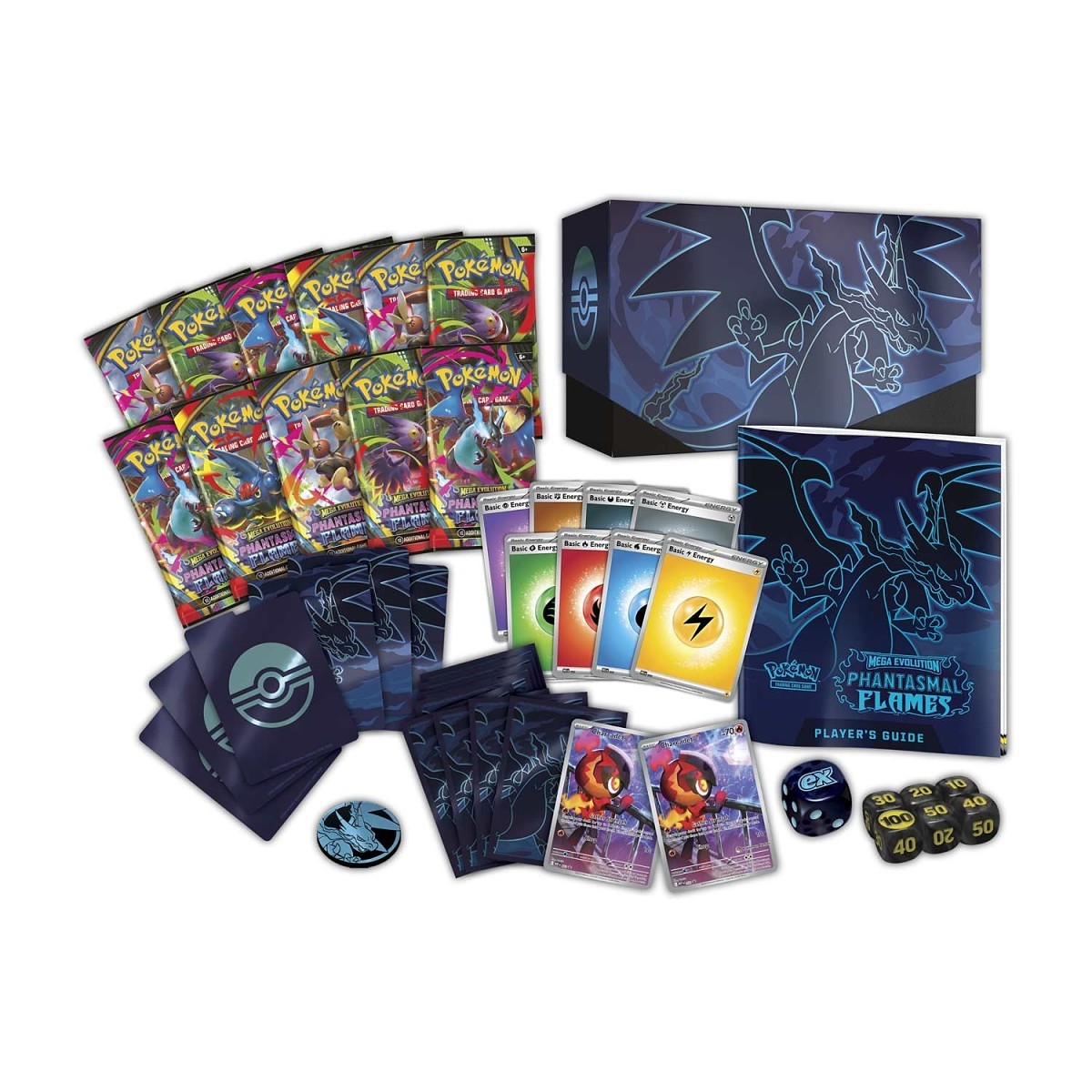 Pokemon Mega Evolution Phantasmal Flames Elite Trainer Box Trading Cards