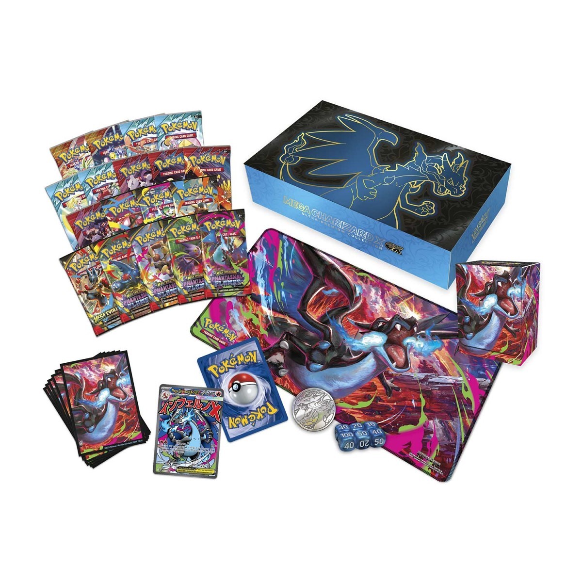 Pokemon Mega Charizard X ex Ultra Premium Collection Trading Cards