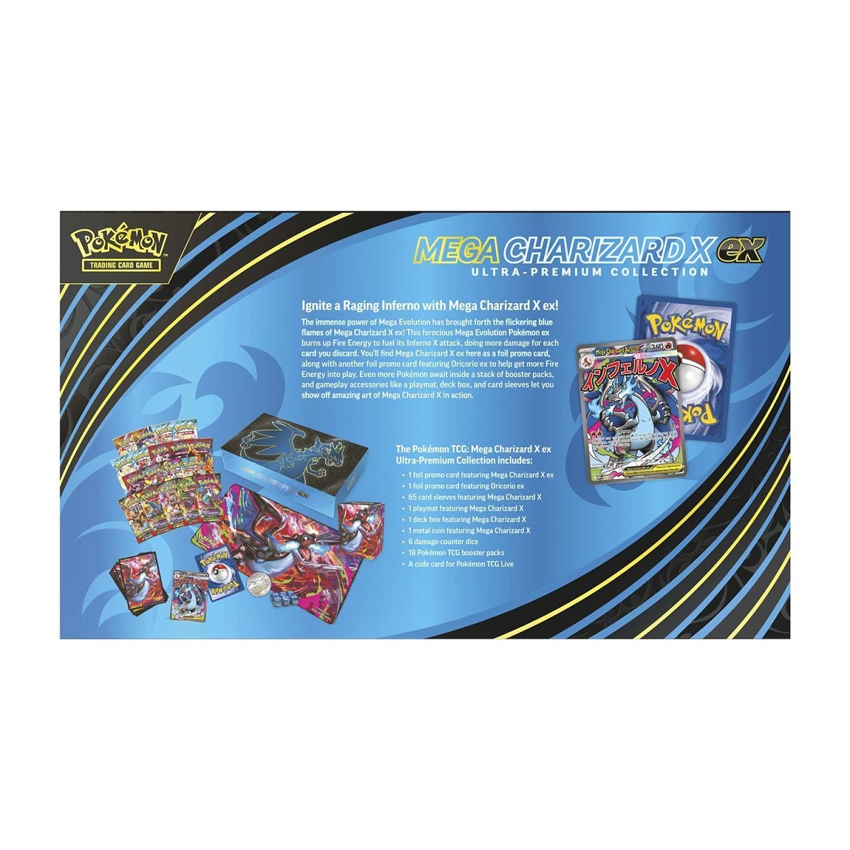 Pokemon Mega Charizard X ex Ultra Premium Collection Trading Cards
