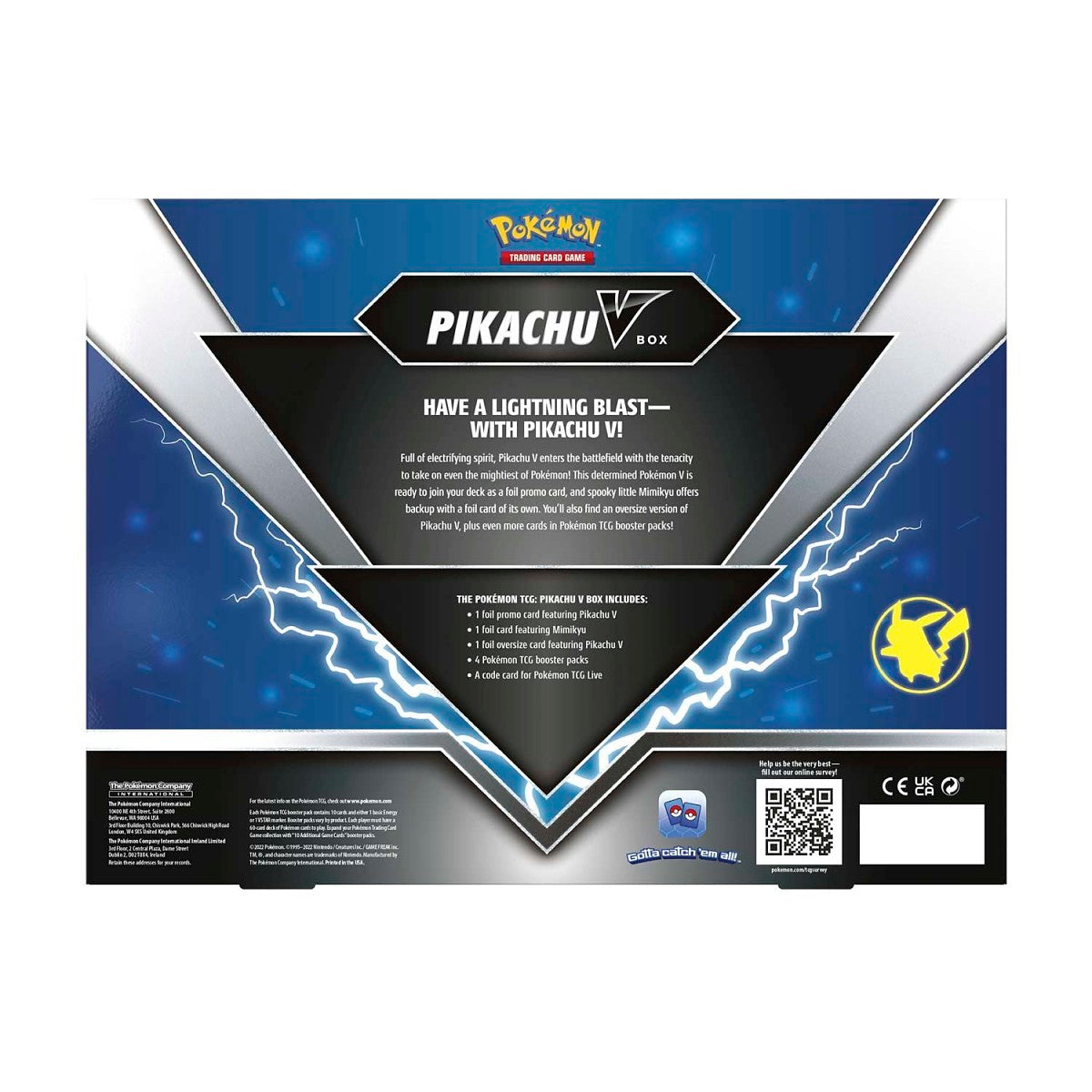Pokemon Pikachu V Box Trading Cards