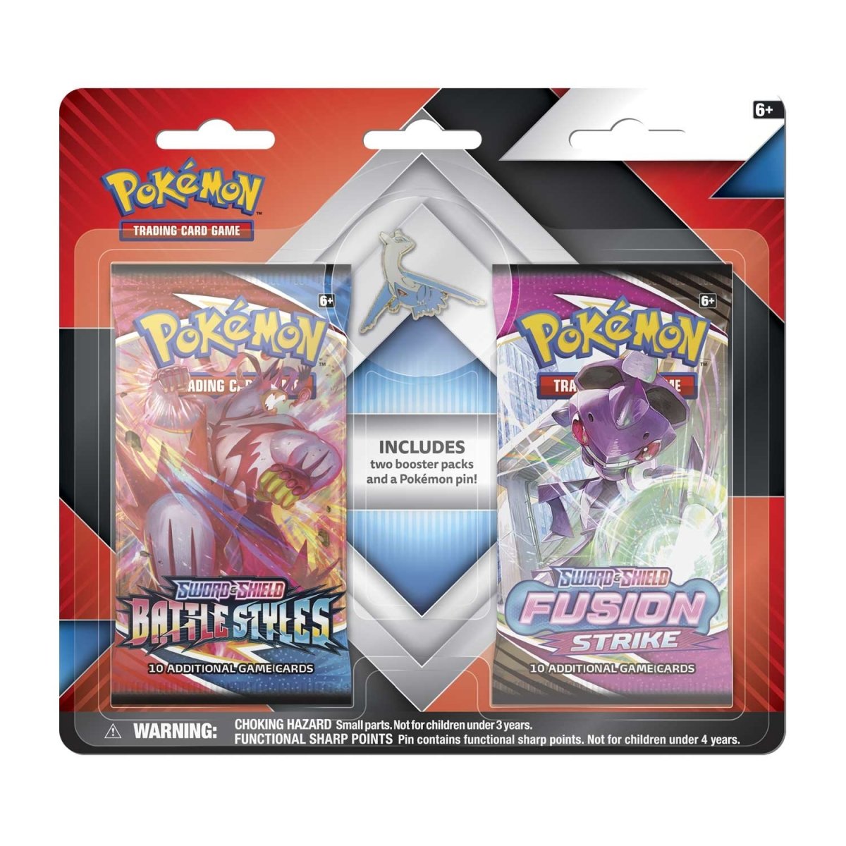 Pokemon Sword and Shield - 2 Booster Packs & Latios Collector's Pin