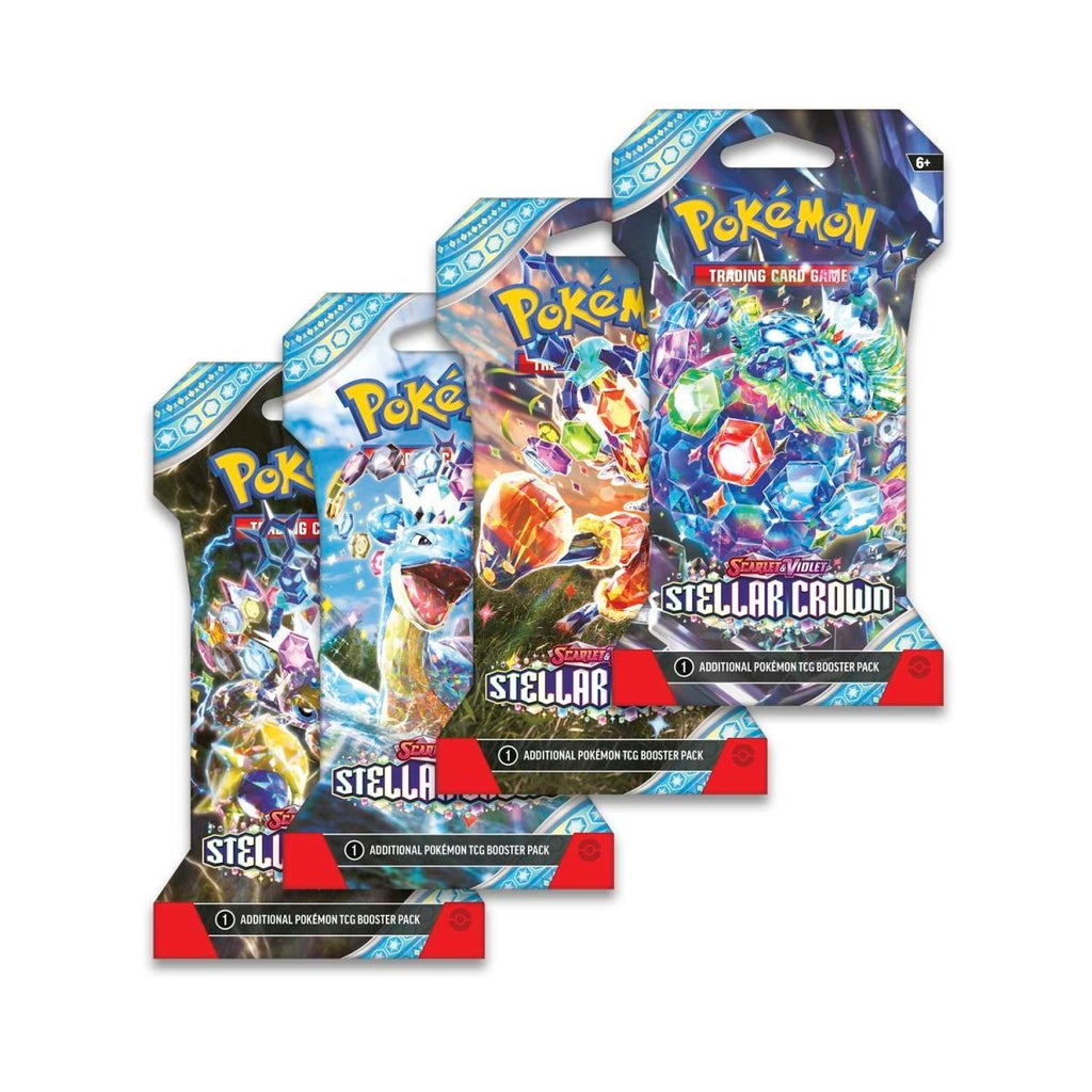 Pokemon Scarlet and Violet - Stellar Crown Sleeved Booster Trading Cards
