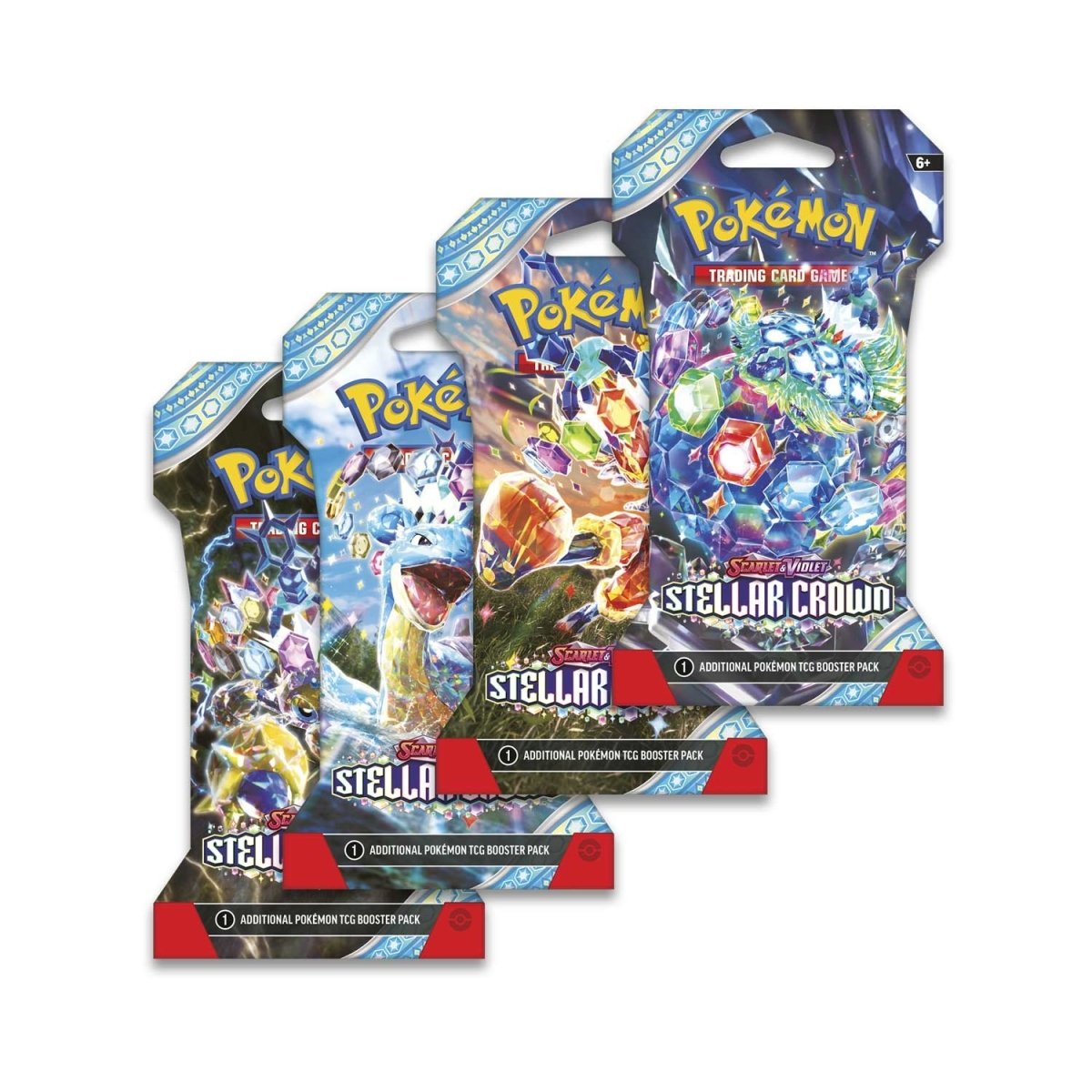Pokemon Scarlet and Violet - Stellar Crown Sleeved Booster Trading Cards