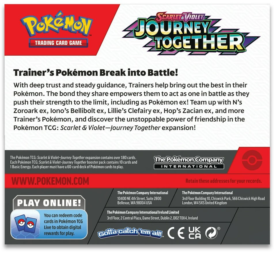 Pokemon Scarlet and Violet - Journey Together Trading Cards