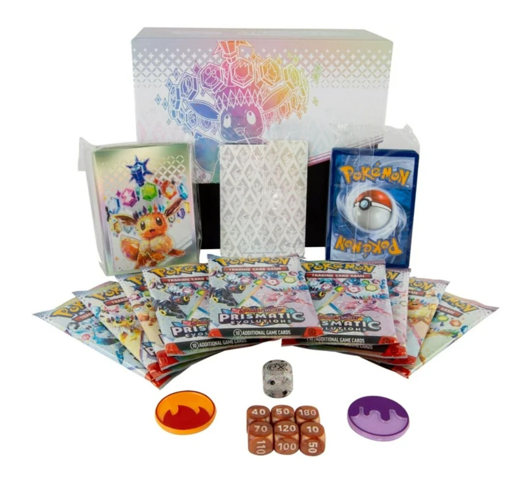 Pokemon Scarlet and Violet - Prismatic Evolutions Elite Trainer Box Trading Cards
