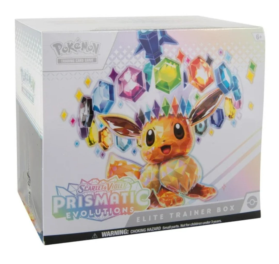Pokemon Scarlet and Violet - Prismatic Evolutions Elite Trainer Box Trading Cards