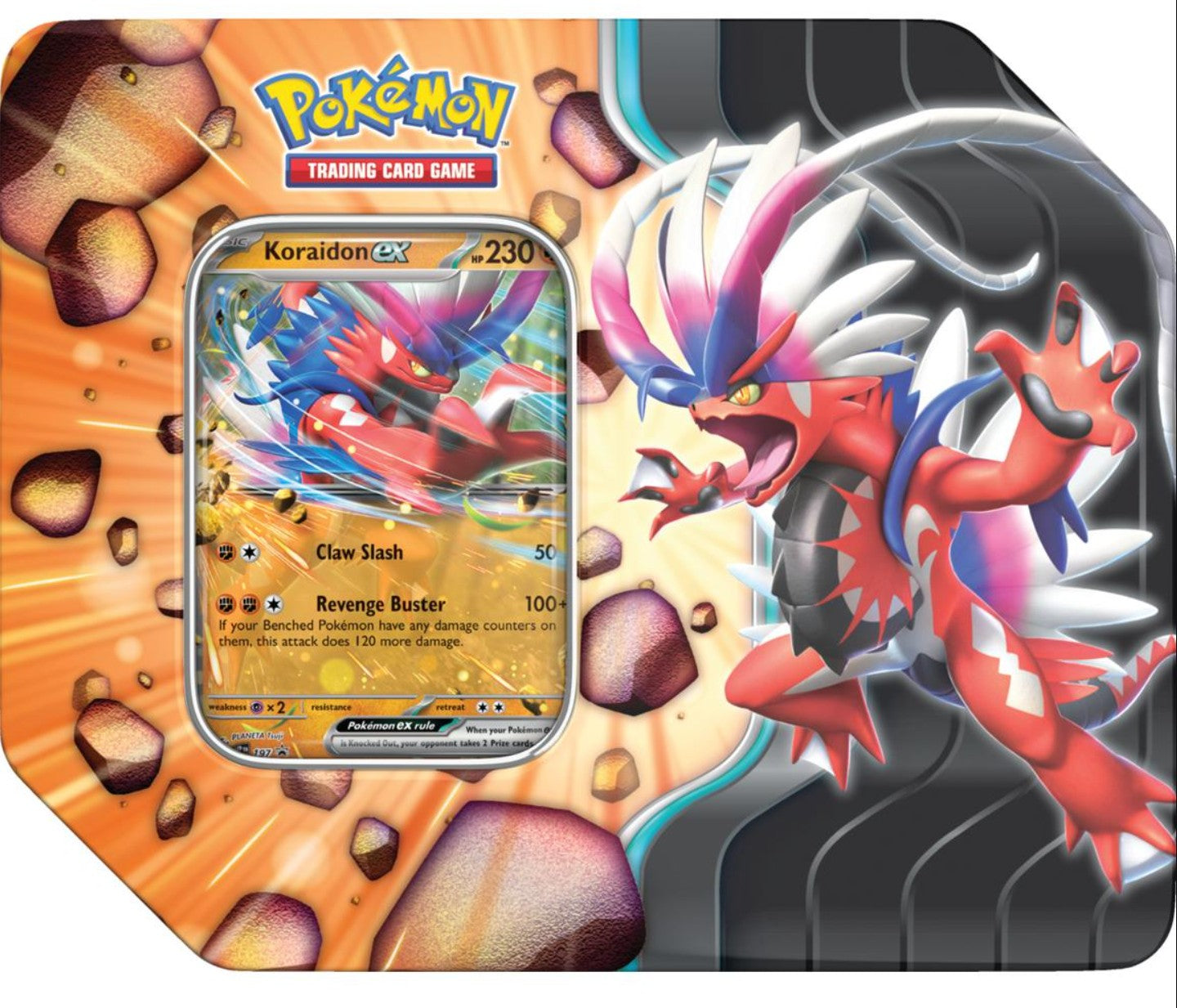 Pokemon Slashing Legends Tin Trading Cards