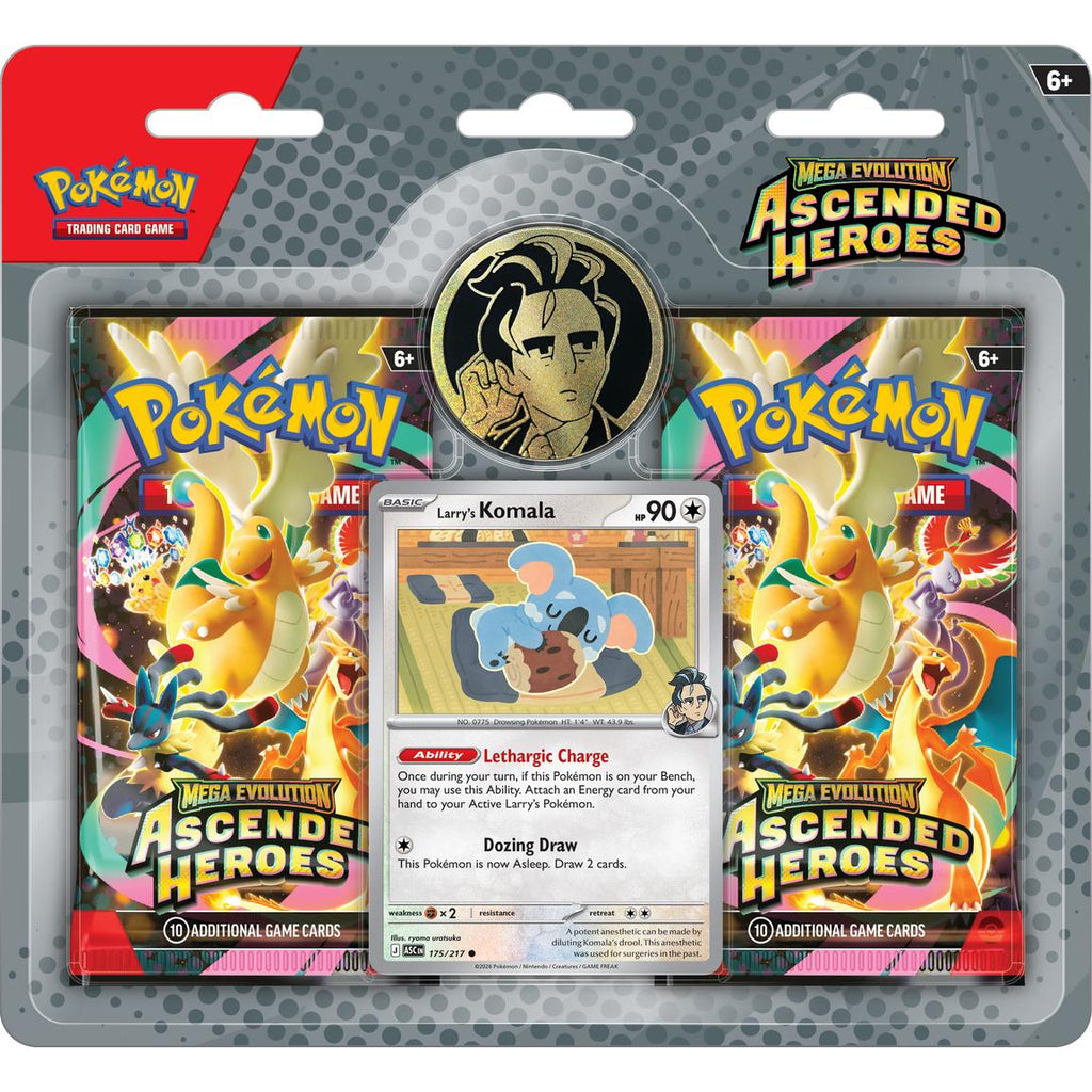Pokemon Mega Evolution Ascended Heroes Collection 2-Pack Blister Trading Cards