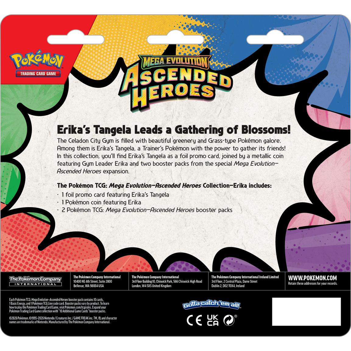 Pokemon Mega Evolution Ascended Heroes Collection 2-Pack Blister Trading Cards