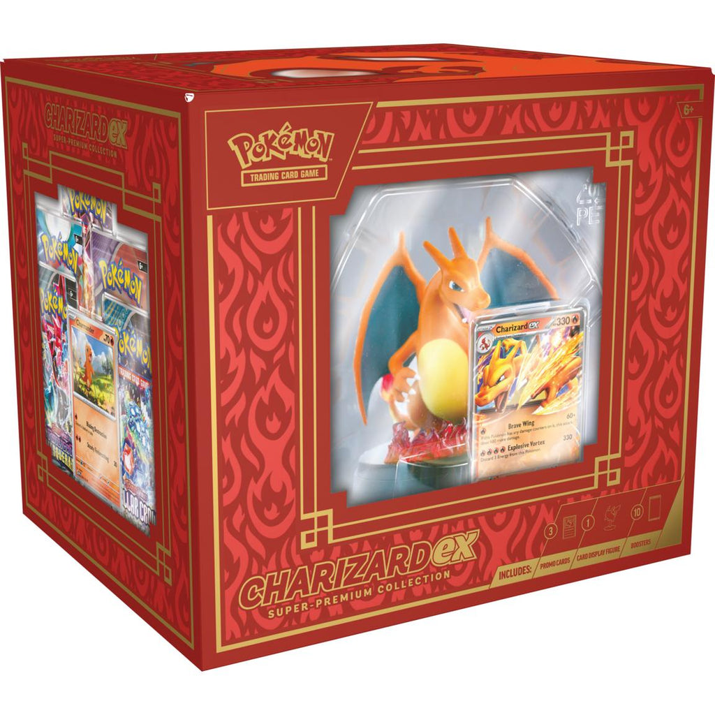 Pokemon Charizard Ex Super Premium Collection Toy Only with Promo Cards