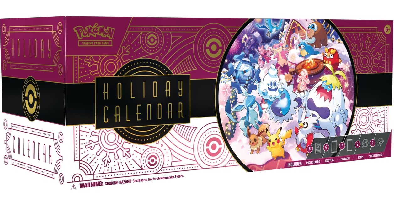 2025 Pokemon Holiday Calendar Trading Cards
