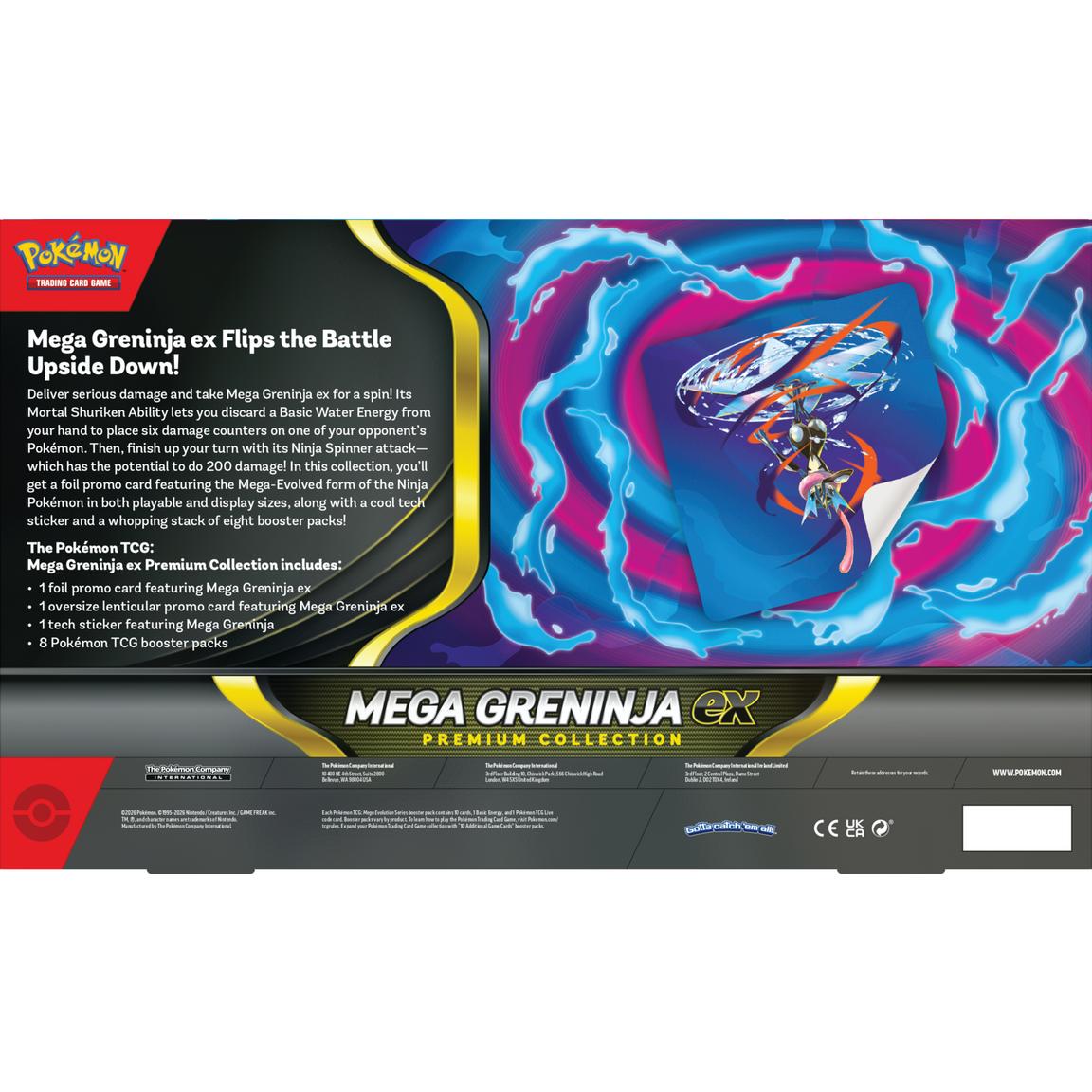 Pokemon Mega Greninja ex Premium Collection Trading Cards
