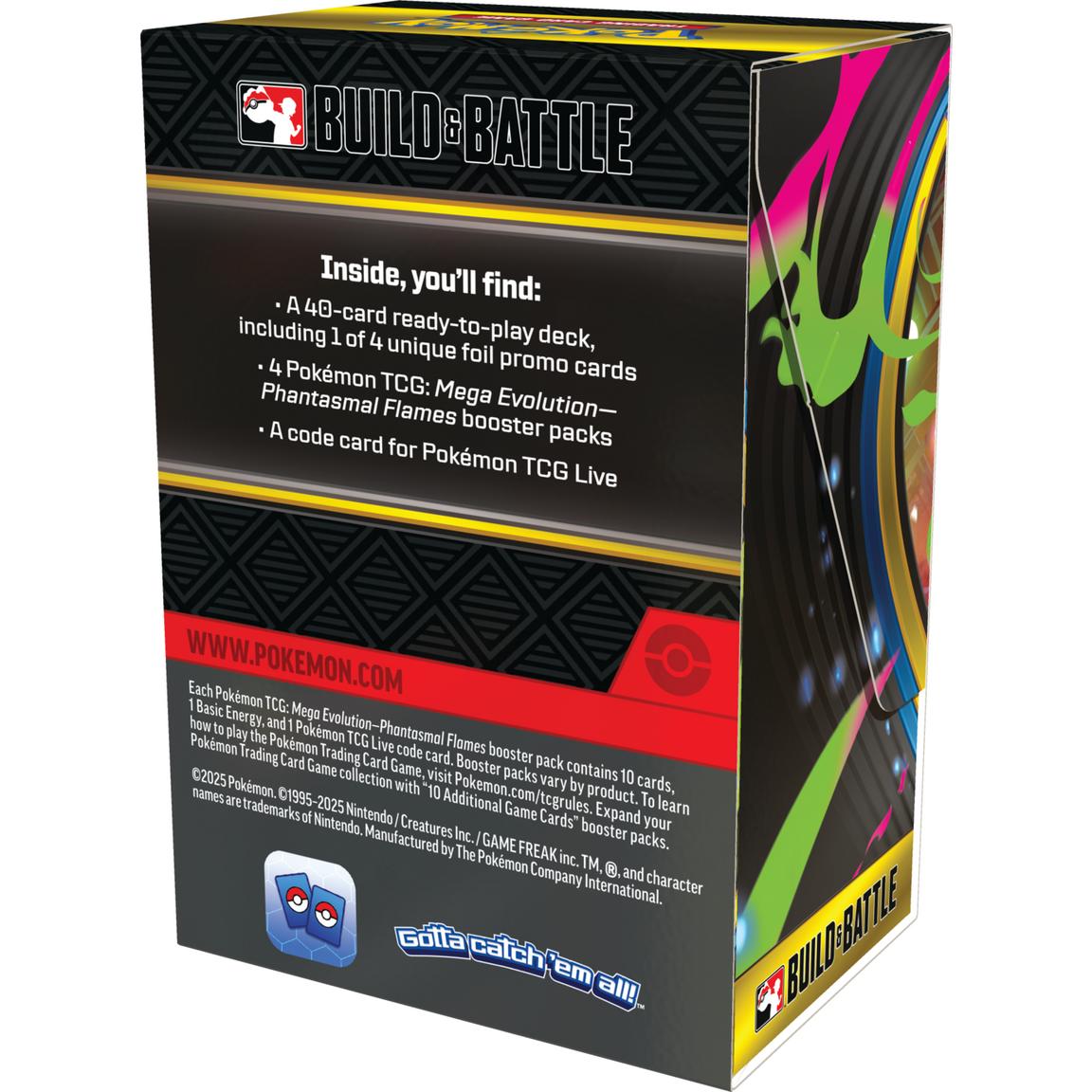 Pokemon Mega Evolution Phantasmal Flames Build and Battle Box Trading Cards