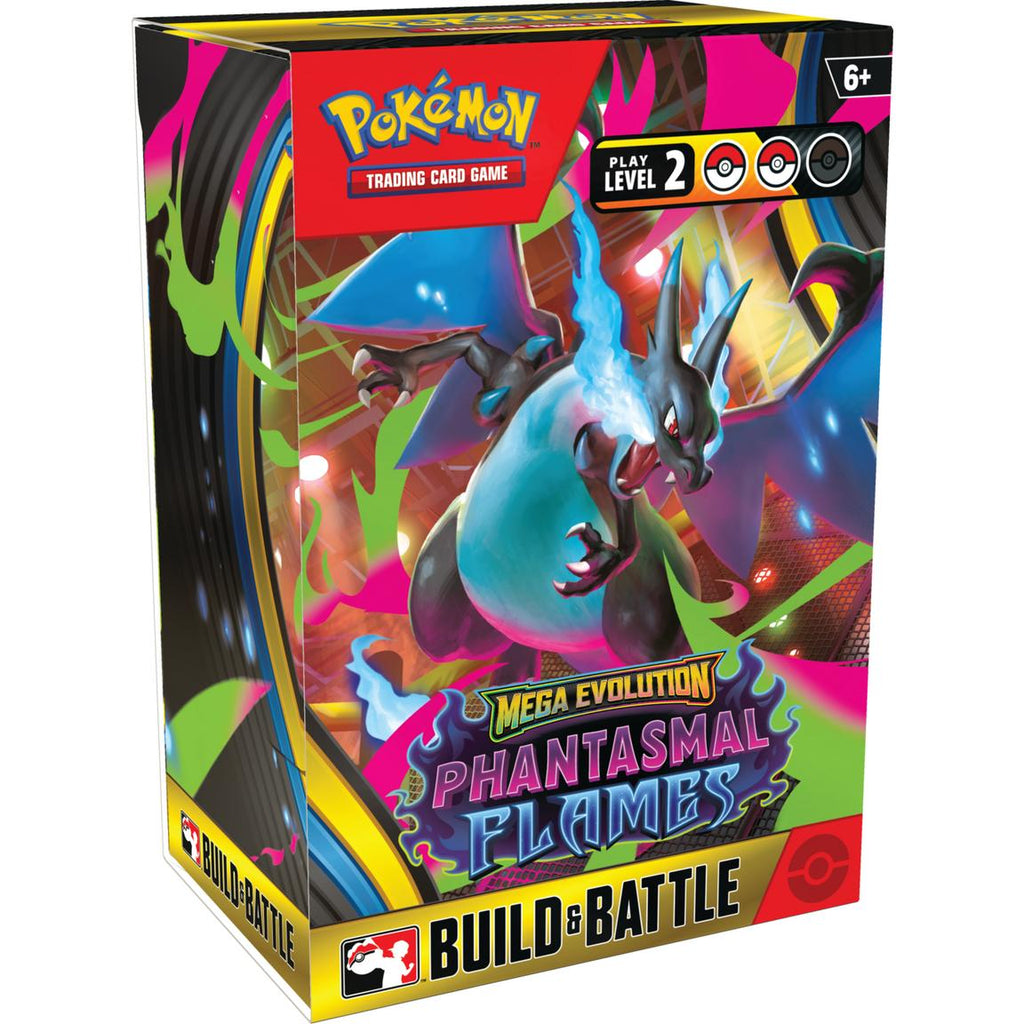 Pokemon Mega Evolution Phantasmal Flames Build and Battle Box Trading Cards