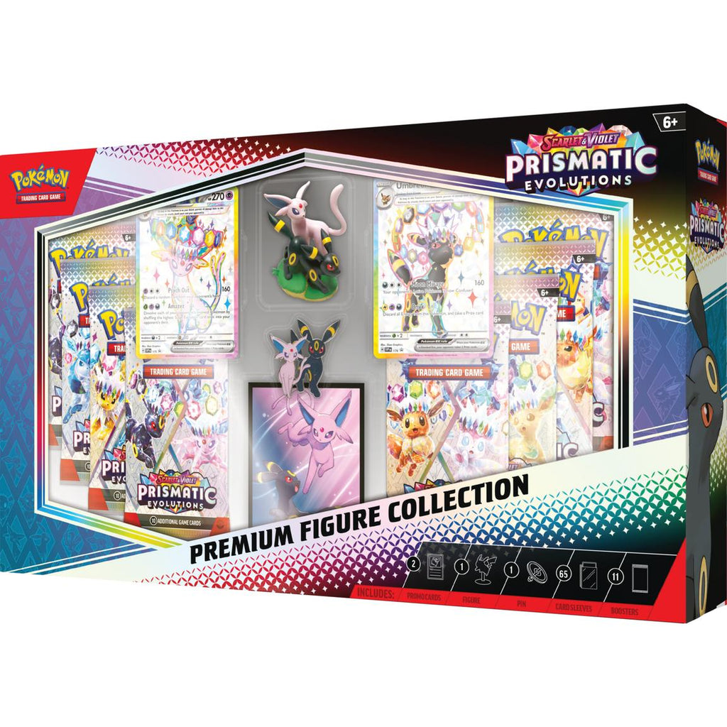 Pokemon Scarlet & Violet Prismatic Evolutions Premium Figure Collection Trading Cards