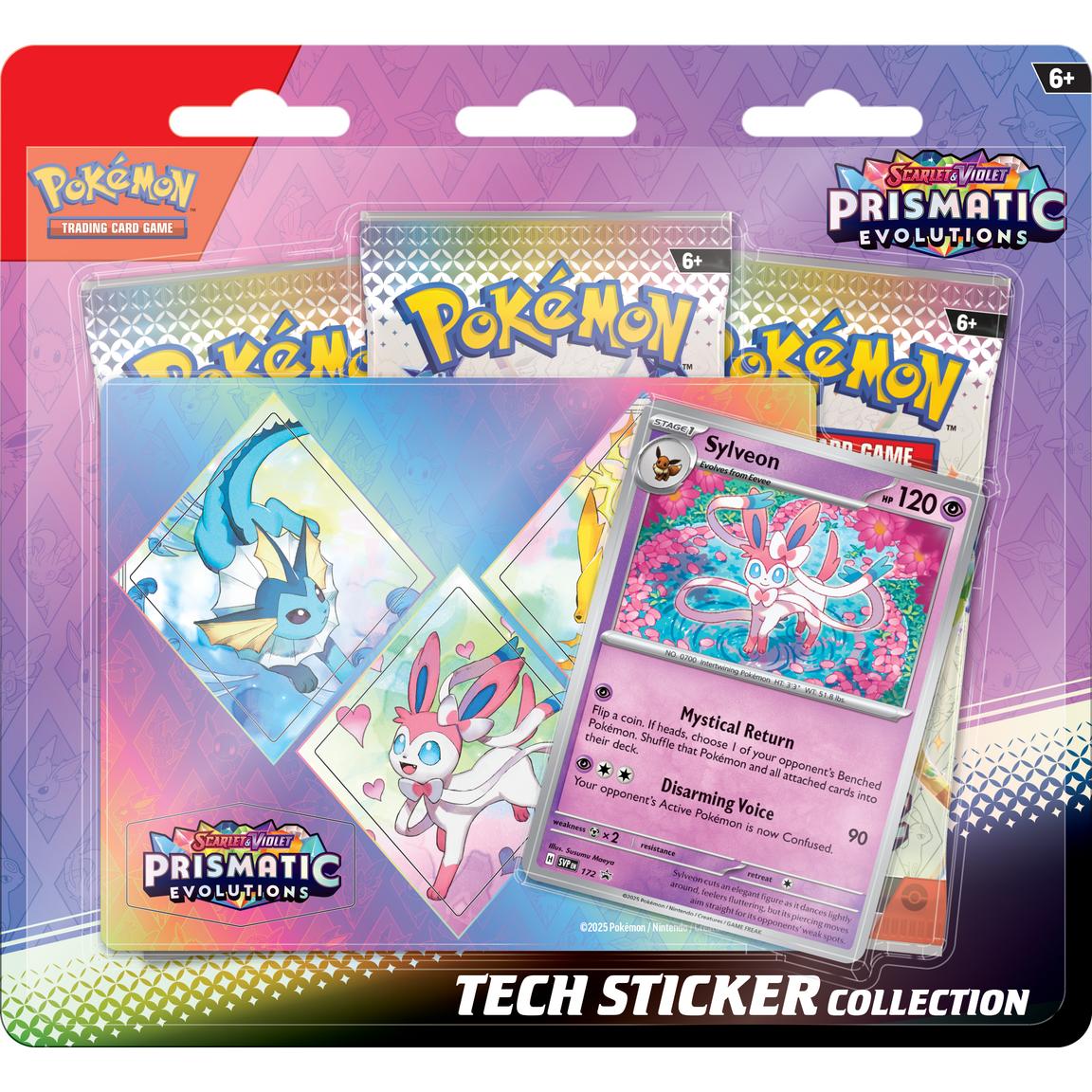Pokemon Scarlet & Violet Prismatic Evolutions Tech Sticker Collection Trading Cards