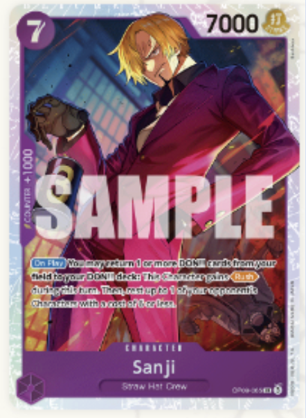 Sanji Signed Trading Card -Live