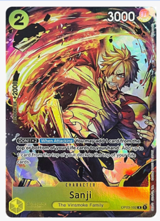 Sanji Signed Trading Card -Live
