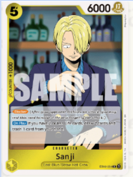 Sanji Signed Trading Card -Live