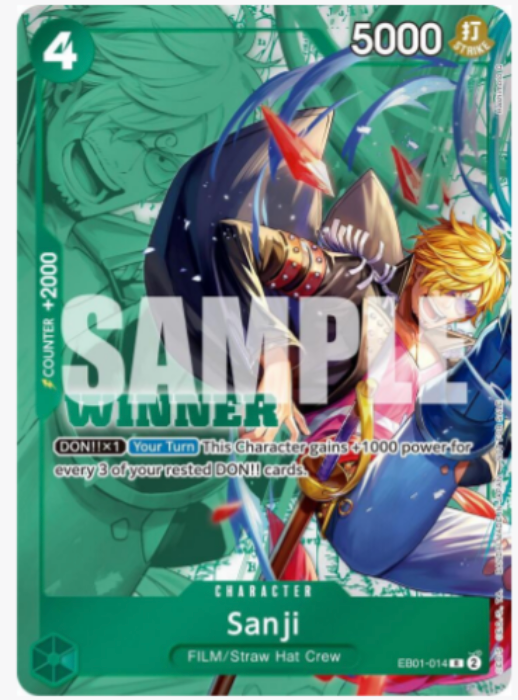 Sanji Signed Trading Card -Live