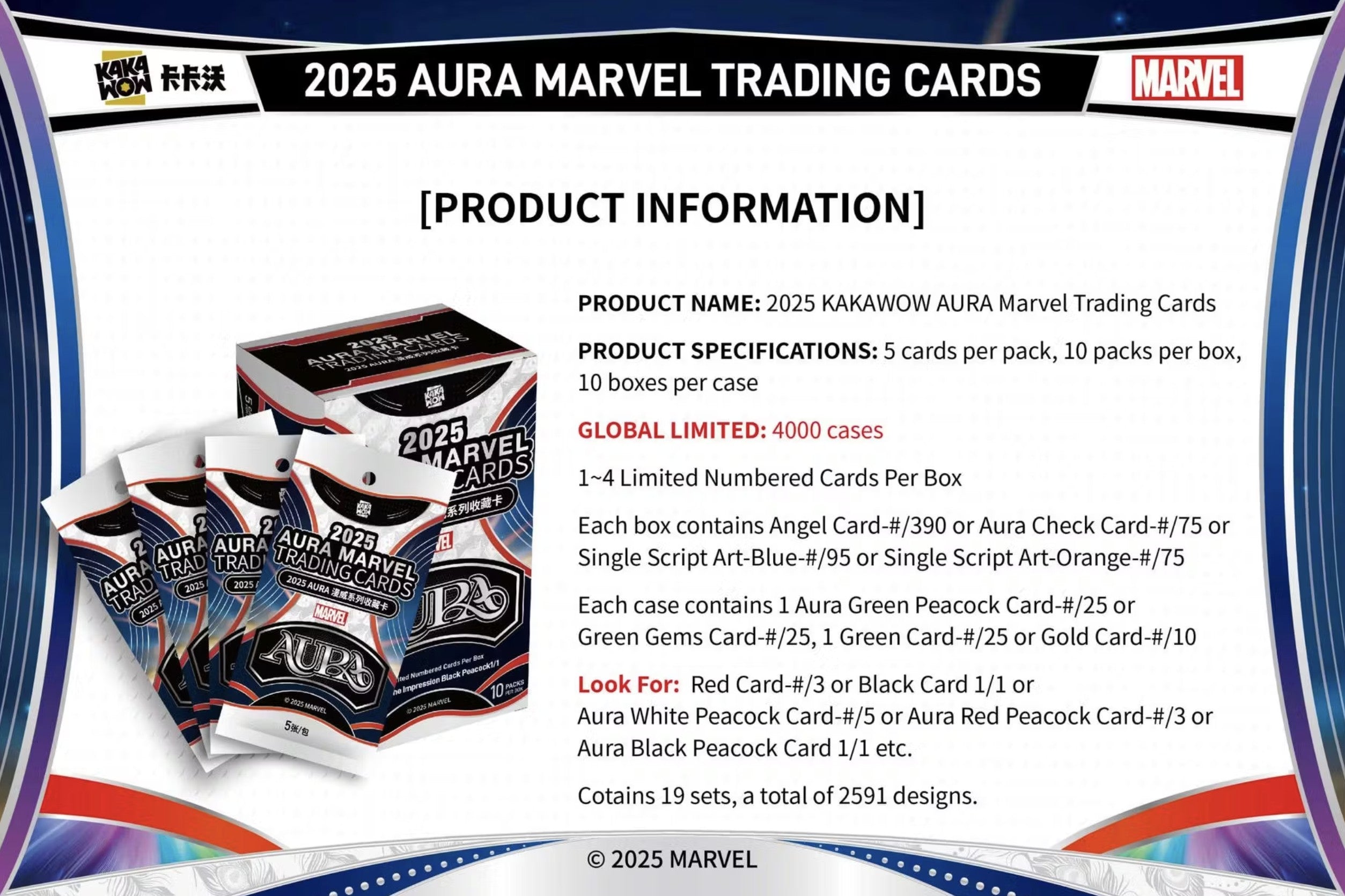 2025 Kakawow Marvel Aura Hobby Trading Cards